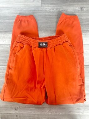 Hoaka swimwear comfy joggers burnt orange